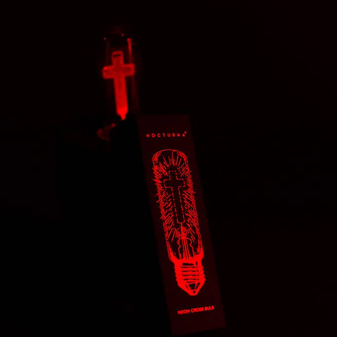 Nocturna - Wholesale Light Bulb/Puck - Red Crucifix & Red Cross Neon Light bulbs4