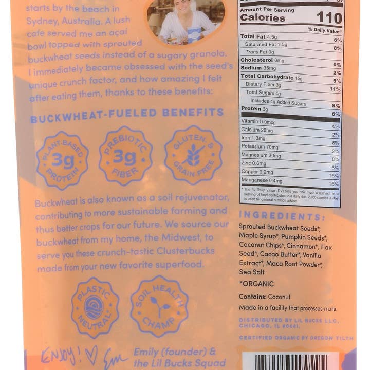 Everyday Supply Co - Wholesale Granola - LIL BUCKS CLSTBCKS SNICKERDDL - Case of 61