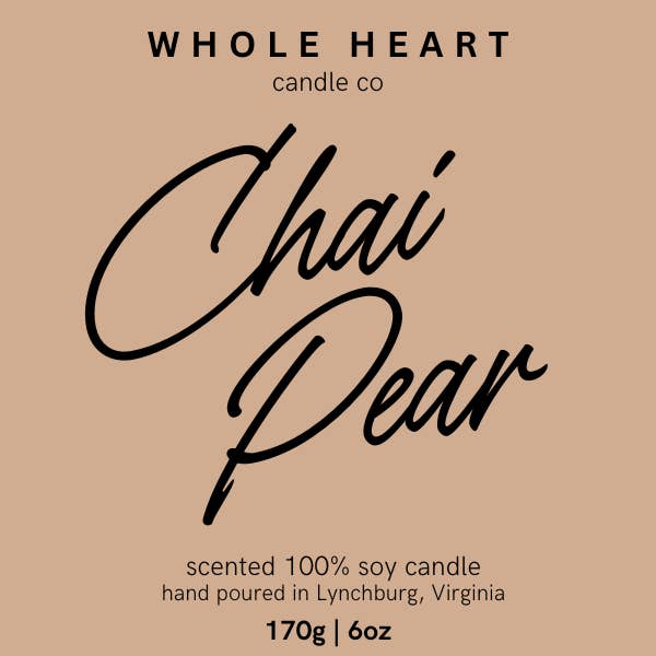 Chai Pear for wholesale by Whole Heart Candle Co