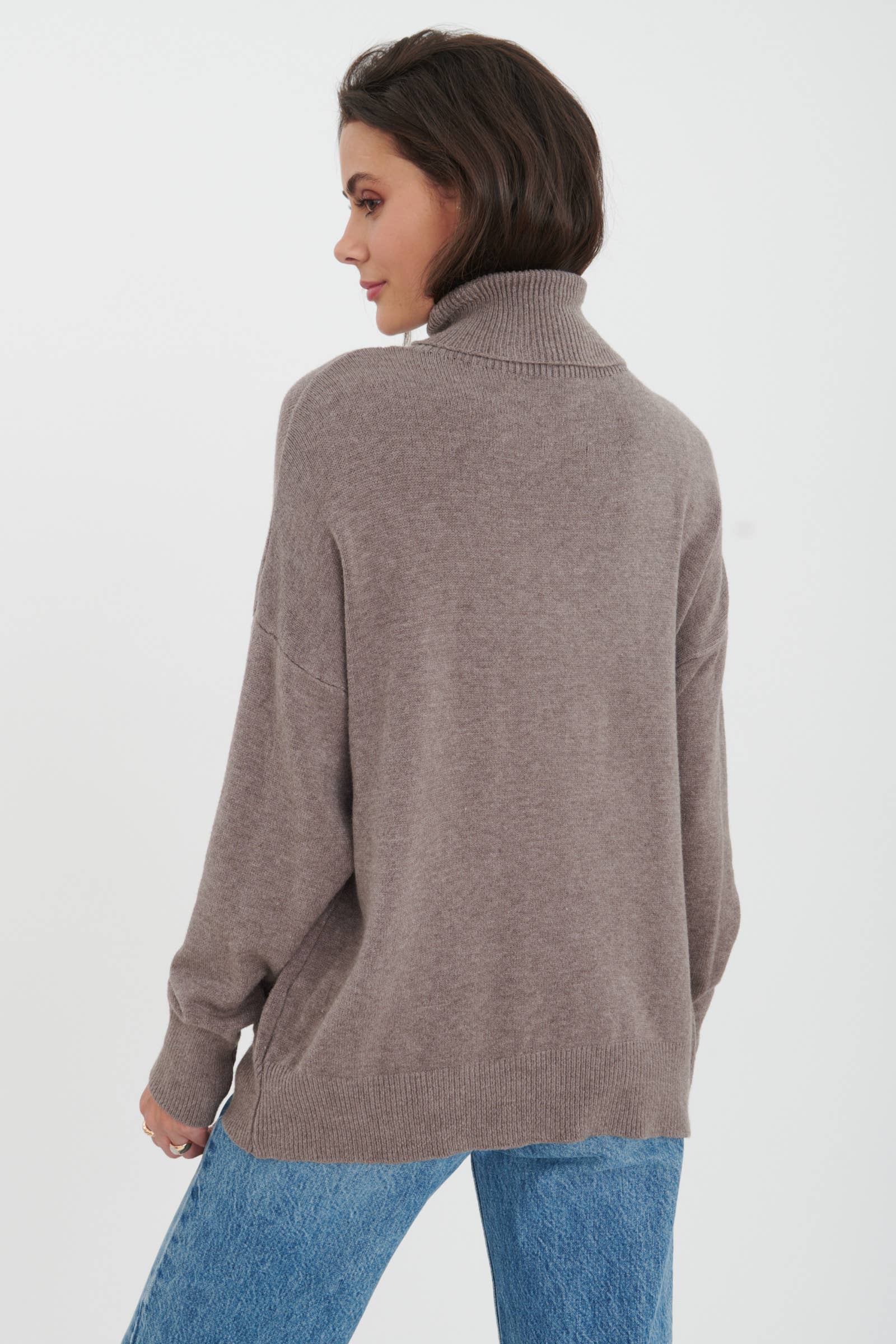 ORNELLA PARIS - Wholesale Pullover-trui - Dames - Effen coltrui LEL-P003013