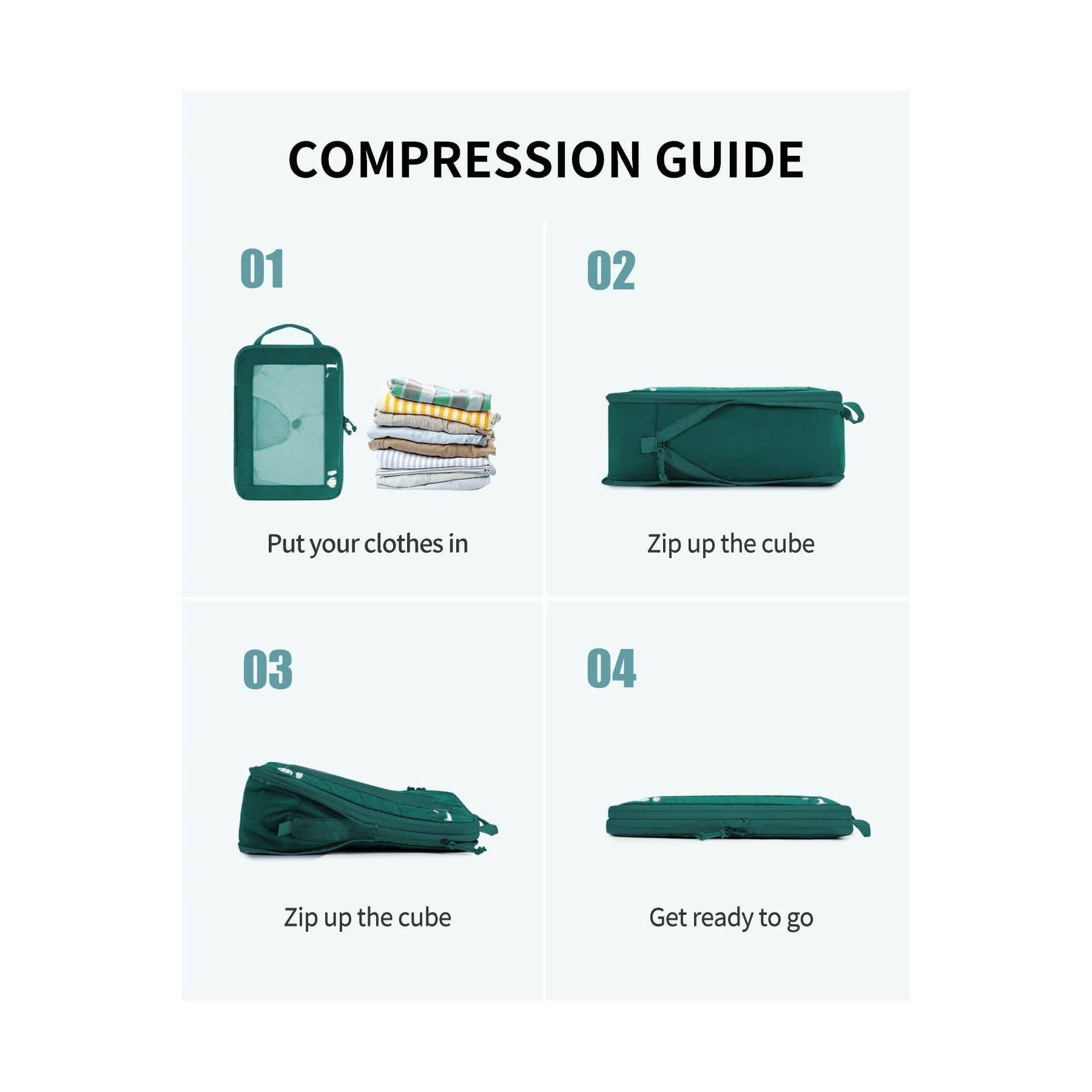 NARWEY INC - Wholesale Packing Cube - 5 Set Compression Packing Cubes for Suitcases Organiser Bags62