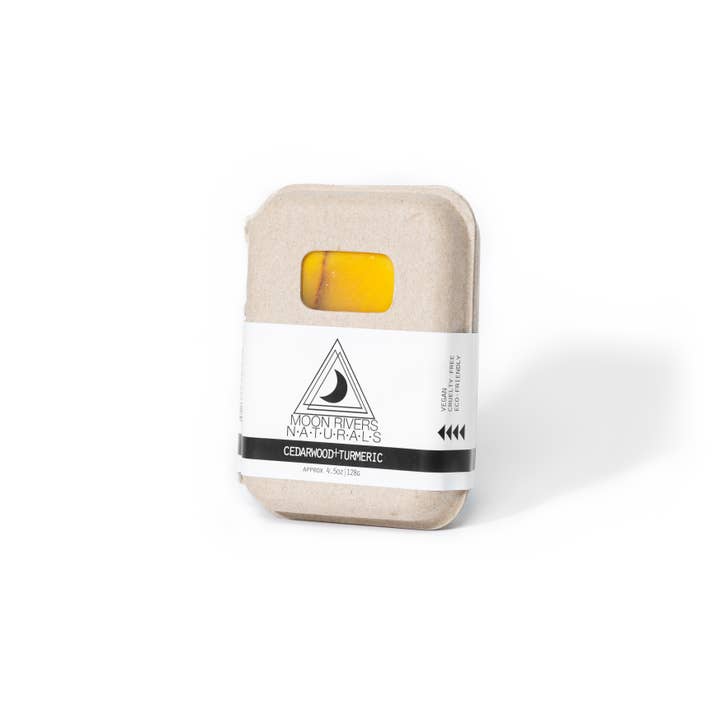 Moon Rivers Naturals - Wholesale Shave Soap - Men's - Cedarwood Turmeric Soap