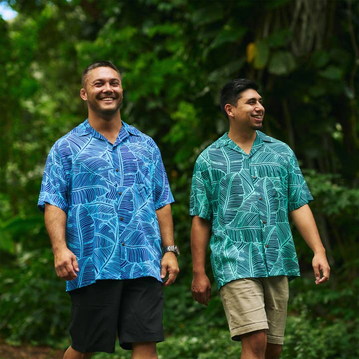 Hilo Hattie - Wholesale Button Down Shirt - Men's - Banana Leaf Aloha Shirt1
