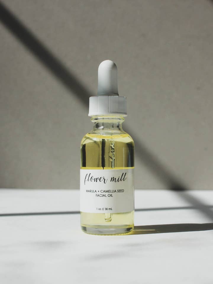 Marula + Camellia Seed Facial Oil for wholesale by Flower Mill