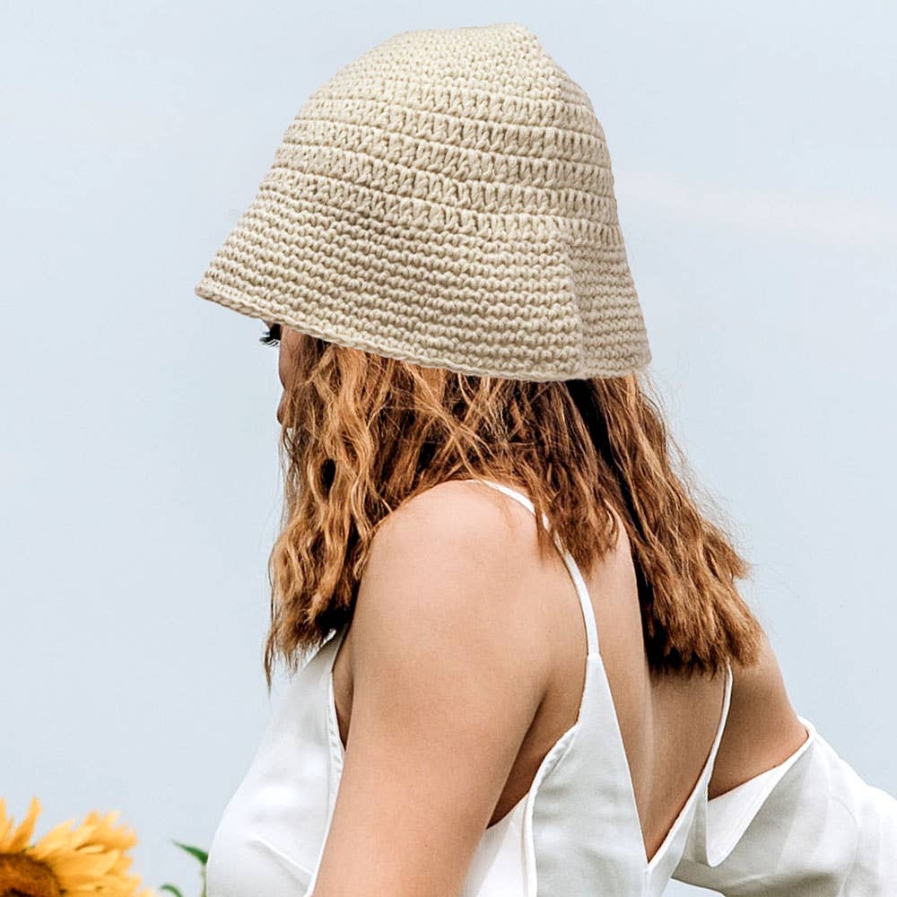 Sensibling Corp. - Vente Bob – femme - Chapeau seau en tricot au crochet3