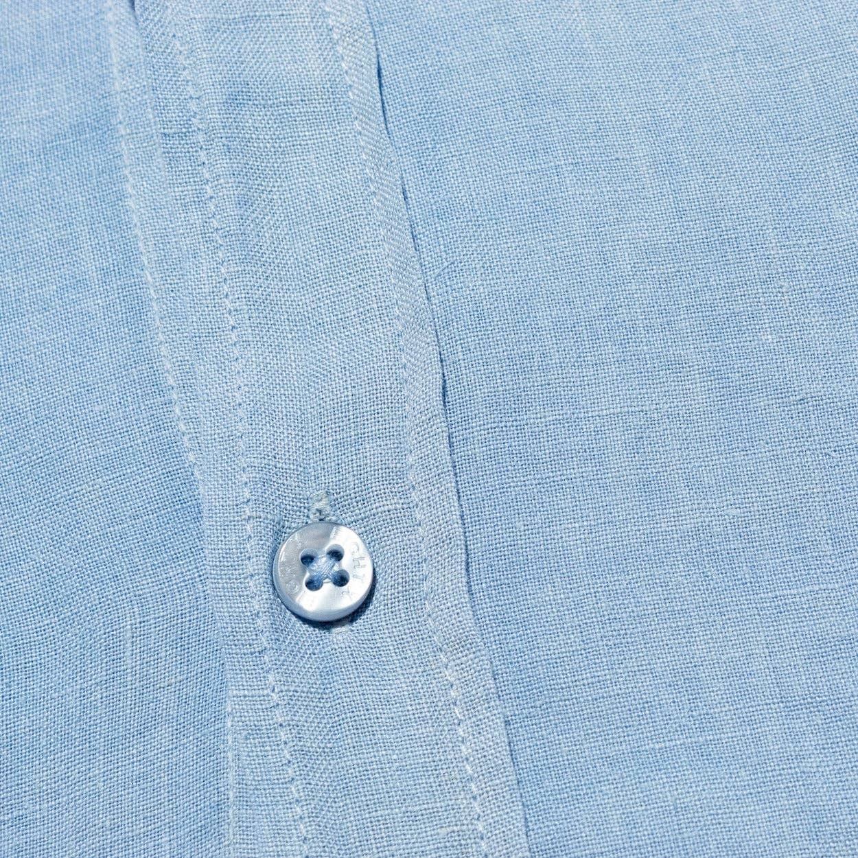 Linen Button Down Shirt - Light Blue for wholesale on Faire2