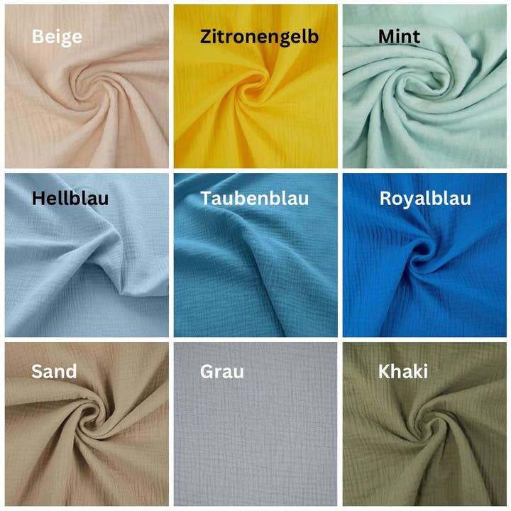 Küstenfieber® – wholesale Gift box – Small muslin school cone as desired, 35 cm, many colors