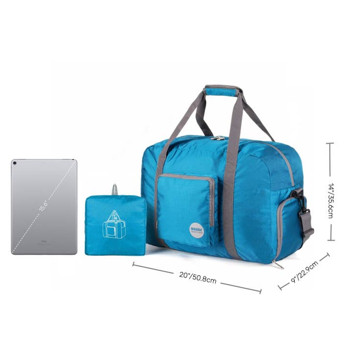 wandf - Wholesale Weekender Bag - Unisex - Traveling Duffle Bag Multi-functional Storage Bag Blue2