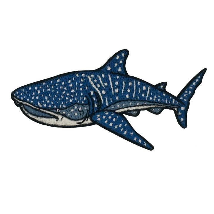 Whale Shark Embroidered Iron-on Patch for wholesale by Clayton Jewelry Labs