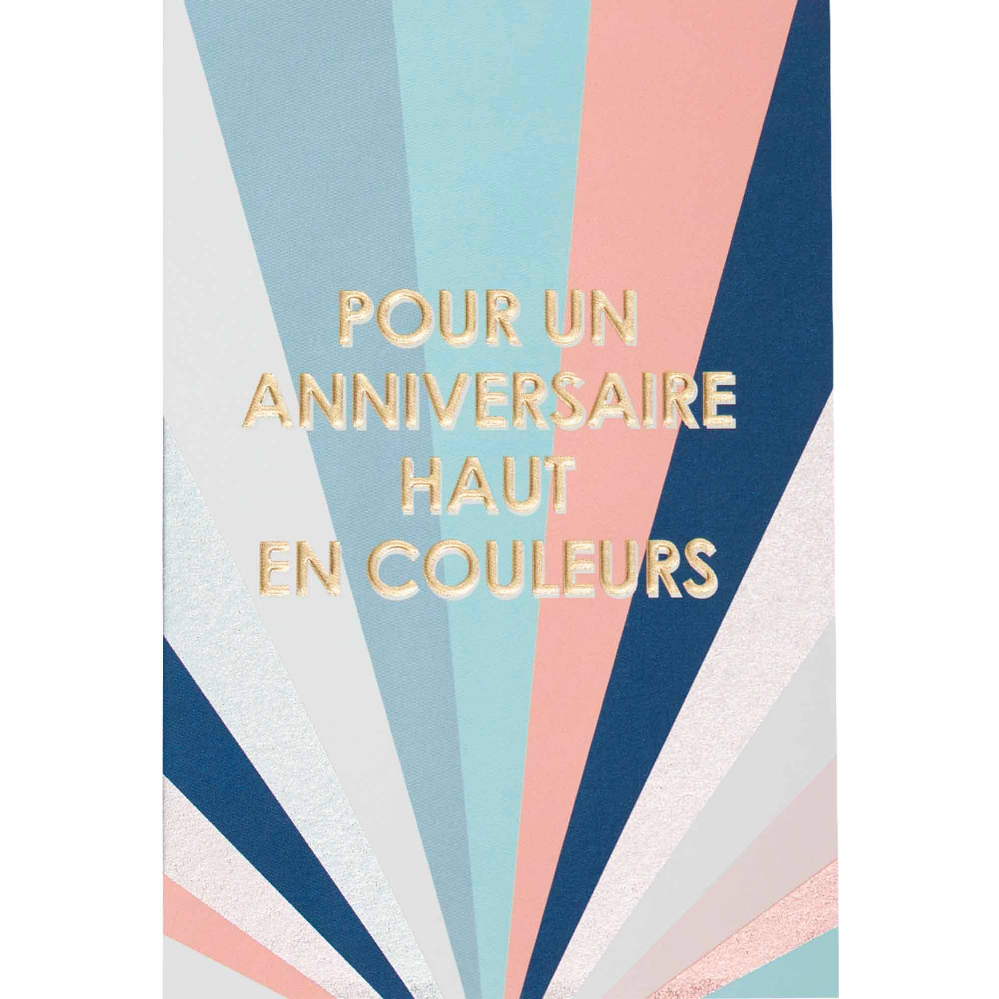Draeger Paris - Wholesale Anniversary Card - Chic Pastel Card - Birthday in Colors0