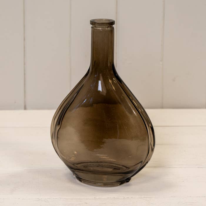 Warm Grey Wide Bud Vase for wholesale by Satchville