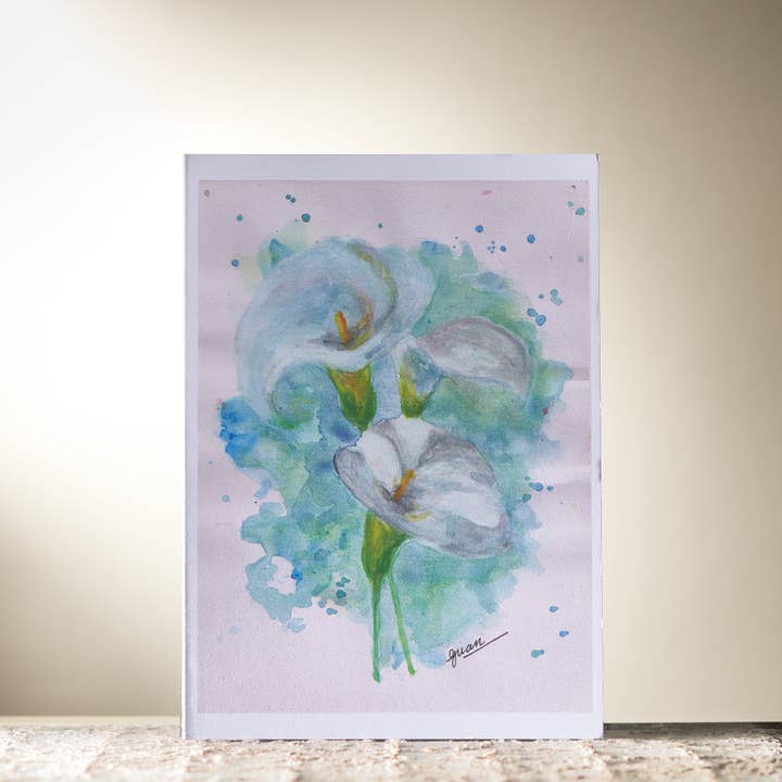 Lilies Card by Guan for wholesale by HomeLess Made