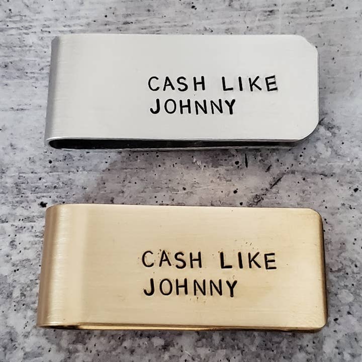 DINERO EN EFECTIVO COMO JOHNNY Clip para venta al por mayor de Salt and Sparkle