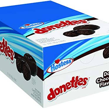 Shop The King - Wholesale Cookie - Hostess Donettes Mini Donuts, Double Chocolate, 3 Ounce, 10 Count