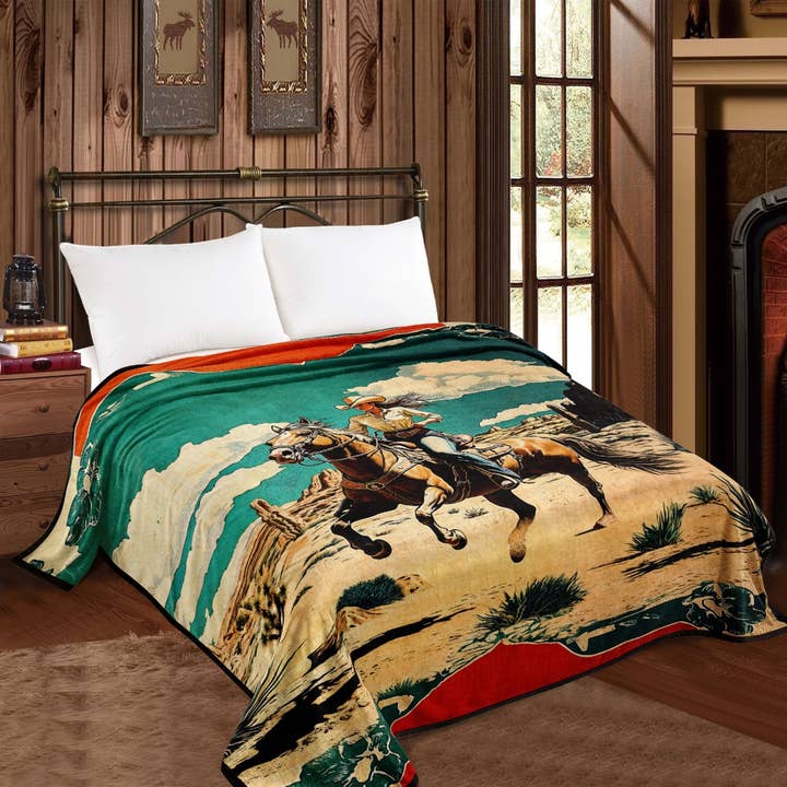 Western Linens - Wholesale Throw Blanket - Queen Size Mia Throw Blanket - 12 Designs