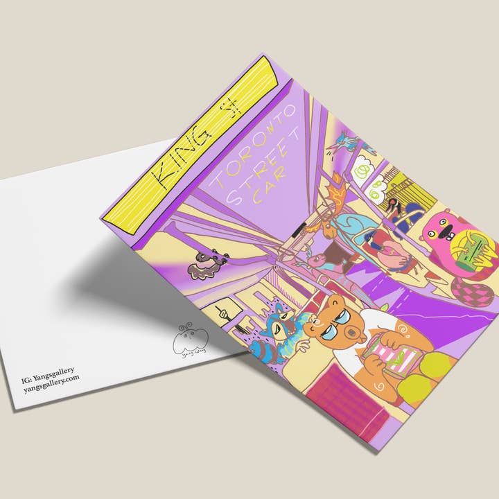 Toronto Streetcar Postcard for wholesale by Yangsgallery