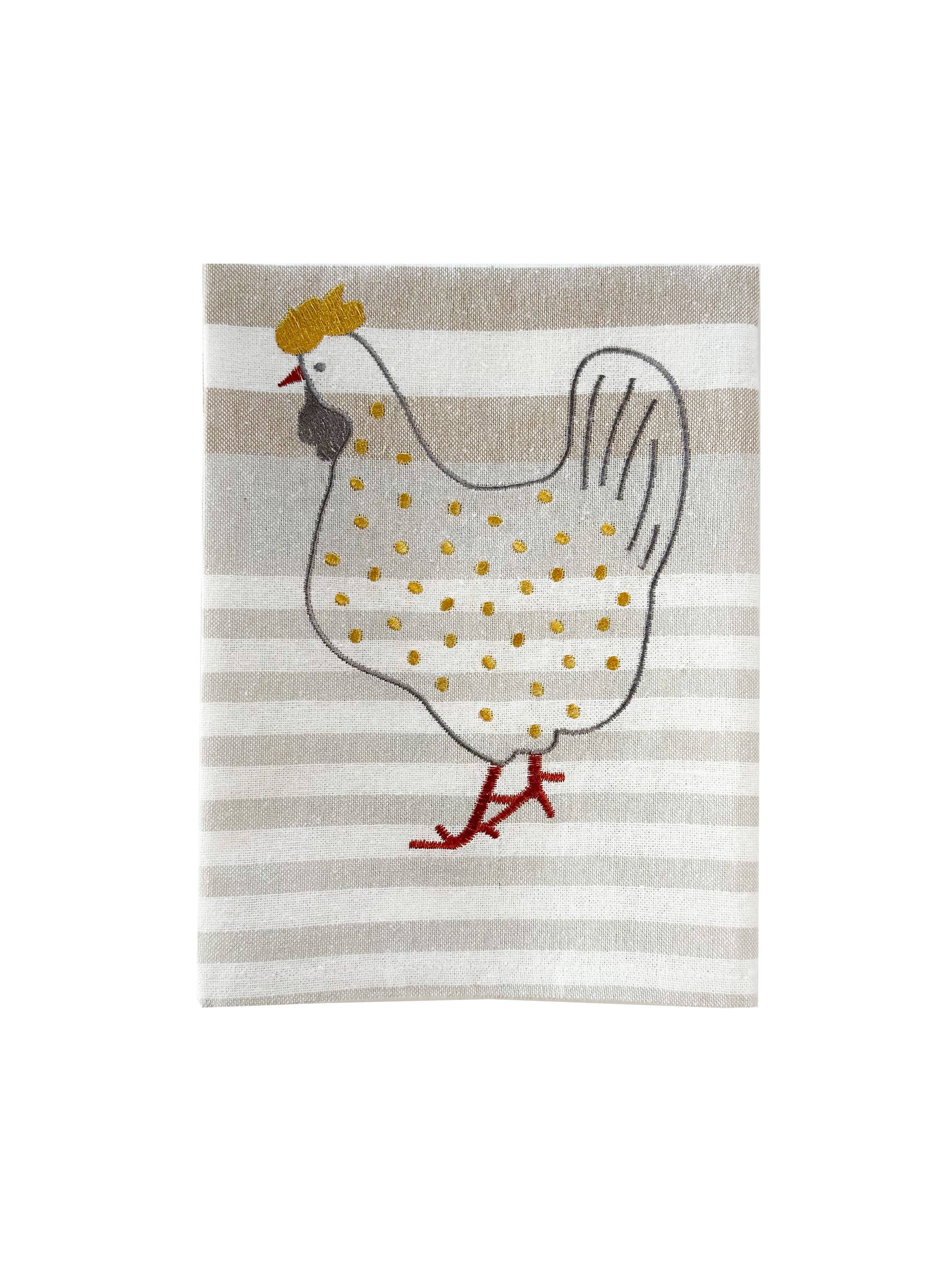 Grubentuch Australia - Wholesale Tea towel - Landlust "Country" Pearl Chicken1
