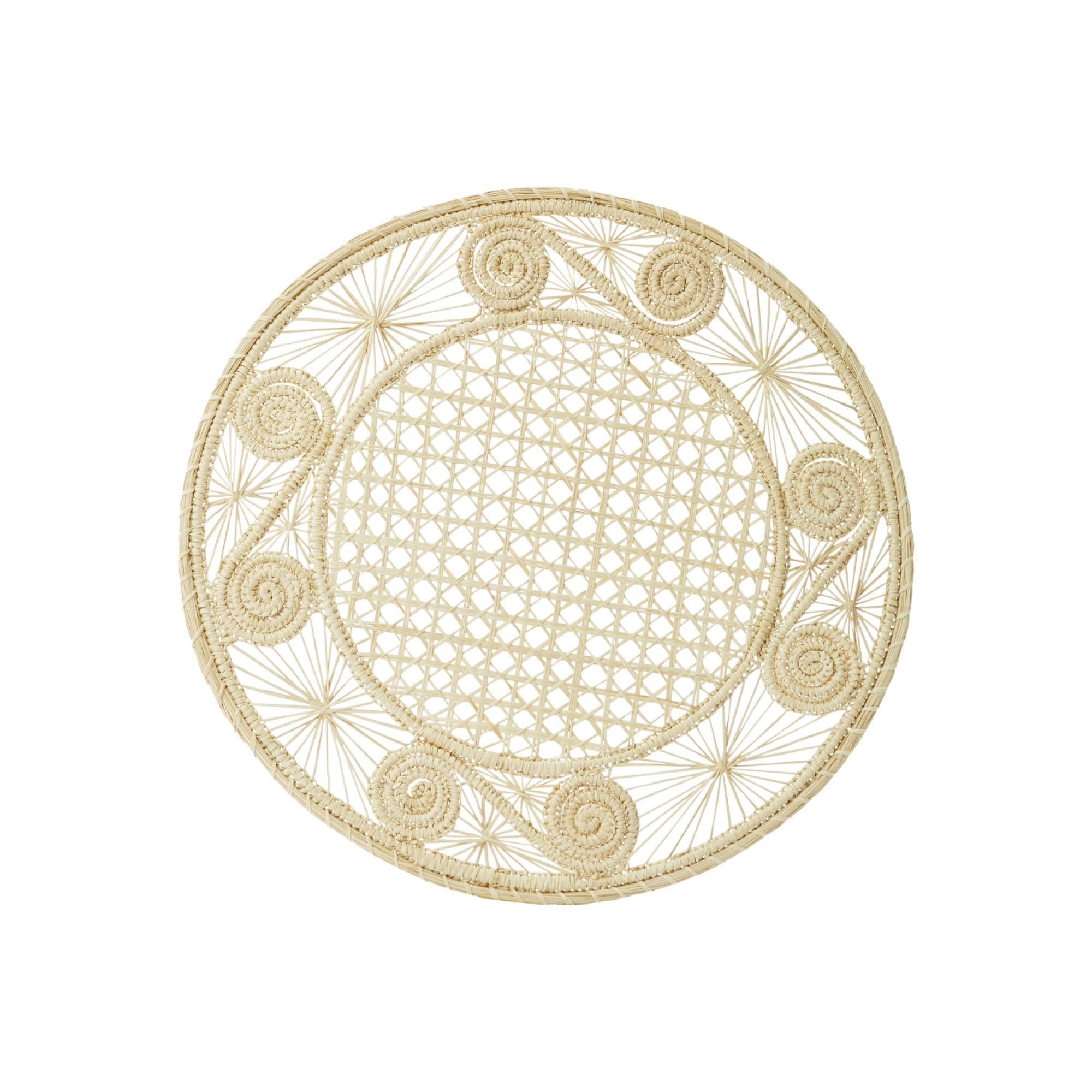 Coro Cora™ - Wholesale Placemat - Caracol Iraca Placemat - Straw Raffia Tableware