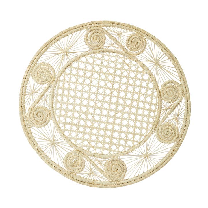Coro Cora™ - Wholesale Placemat - Caracol Iraca Placemat - Straw Raffia Tableware0