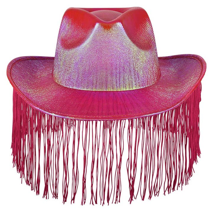 La Luna Bella - Toys - Wholesale Cowboy Hat - Women's - Colorful Cowgirl Hat With Tinsel 48ct - LLB Toys3