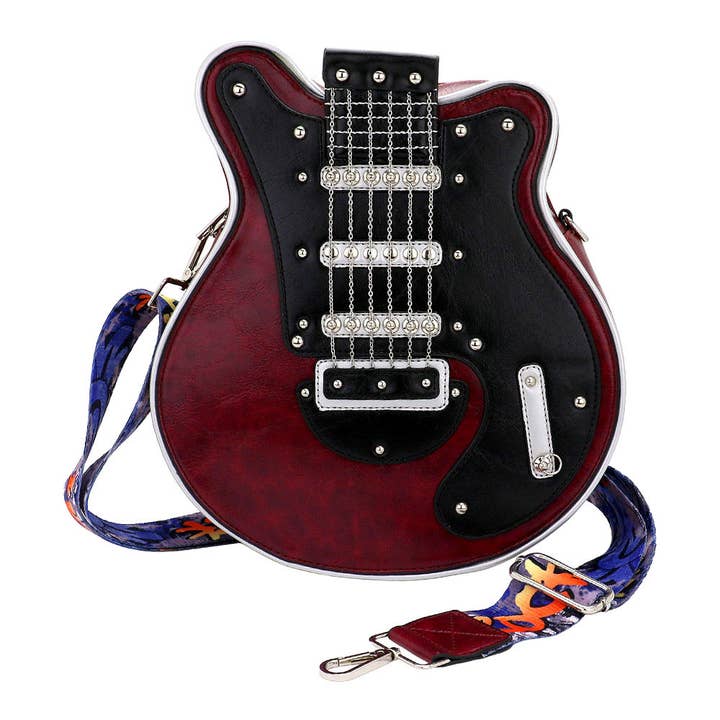 Sensibling Corp. - Wholesale Crossbody Bag - Women's - Electronic Guitar Shaped Crossbody Bag
8