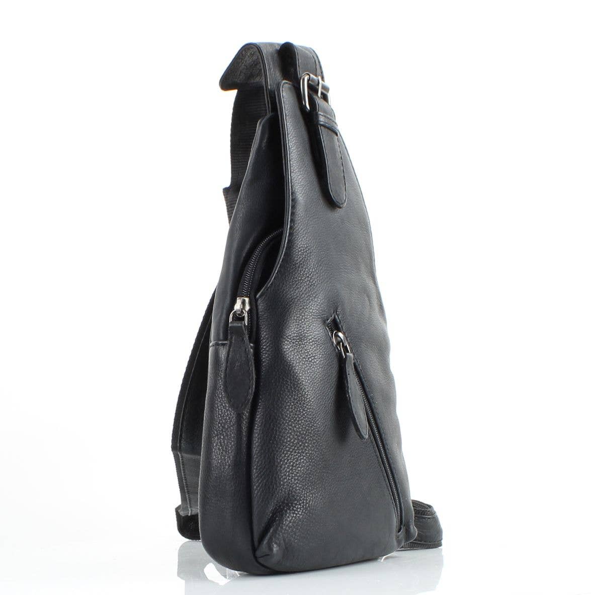 Leather Impressions Inc - Wholesale Crossbody Bag - Unisex - Leather sling bag, Minimalist crossbody chest bag AB176716