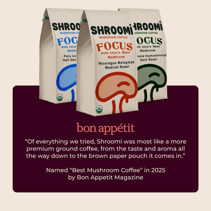 Shroomi - Wholesale Ground Coffee - SHROOMI Mental Performance Coffee - Dark Roast Guatemala