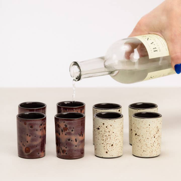 Era Shot Glass for wholesale by Pigeon Toe Ceramics & Home Textiles