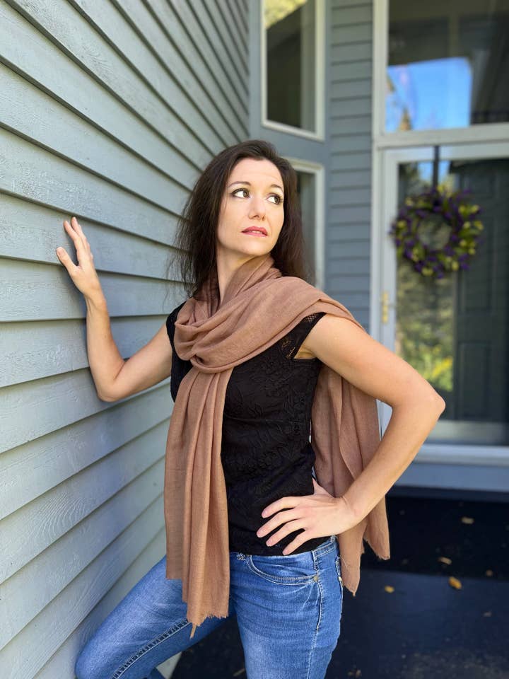 Doe Featherlight Solid Wool Scarf for wholesale by Rayz Intl