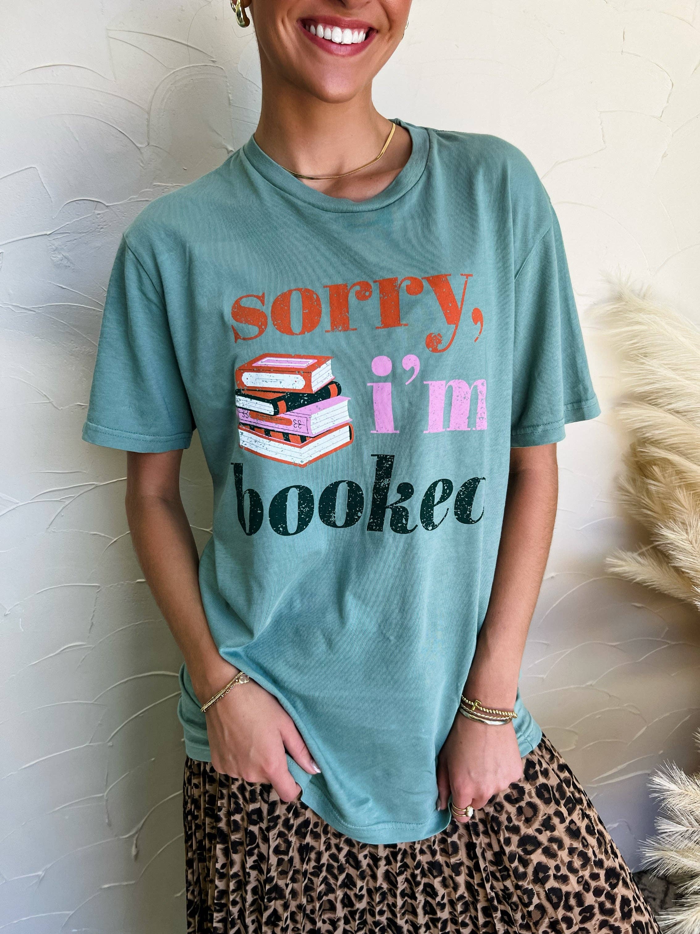 Pierce + Pine - Wholesale Screen Printed T-Shirt - Women's - Sorry I'm Booked3