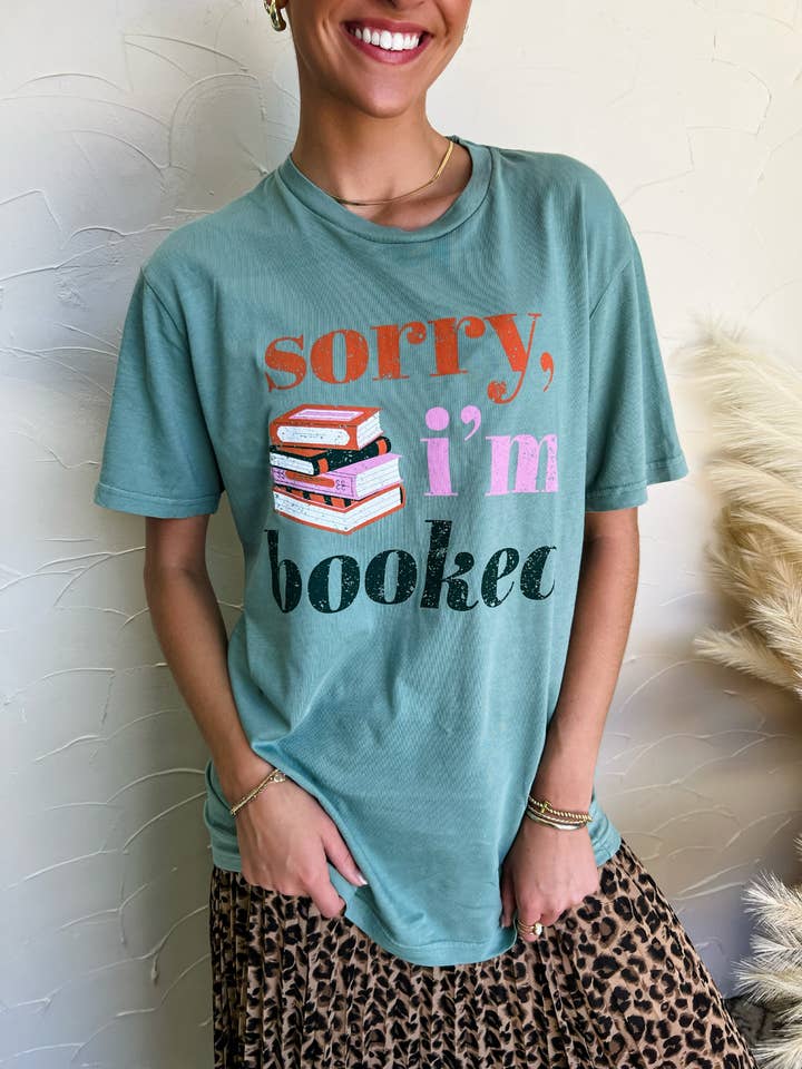 Pierce + Pine - Wholesale Screen Printed T-Shirt - Women's - Sorry I'm Booked3