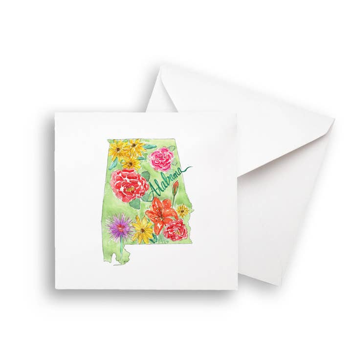 French Graffiti - Wholesale Tea Towel - Floral Alabama