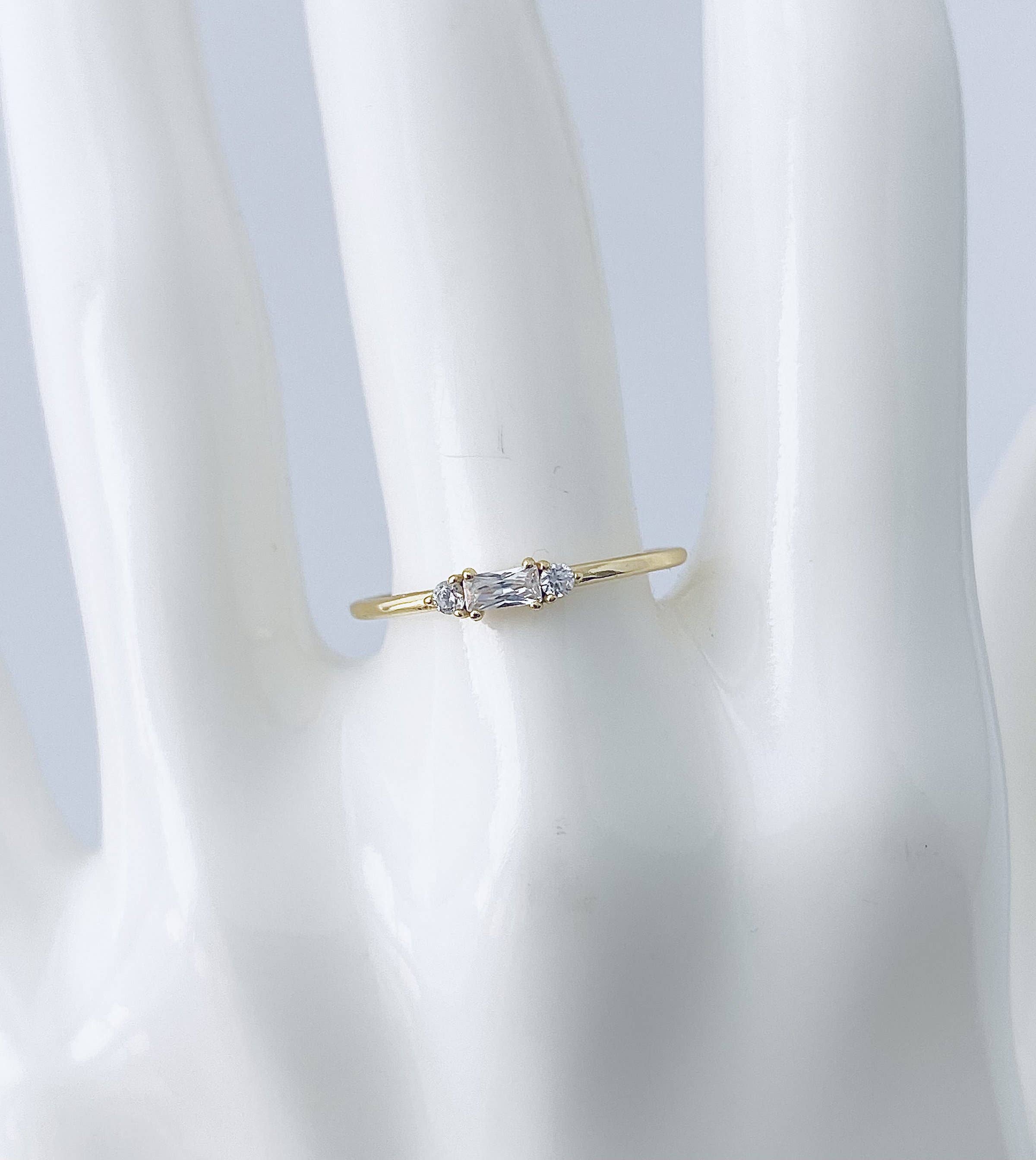 Modern Opus - Wholesale Multi-Stone Ring - Rect Baguette Cz RN202082