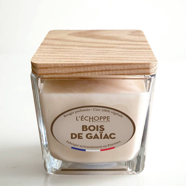L'Échoppe Buissonnière - Venta al por mayor Velas en tarros - Madera de Guayaco - Vela perfumada 190g