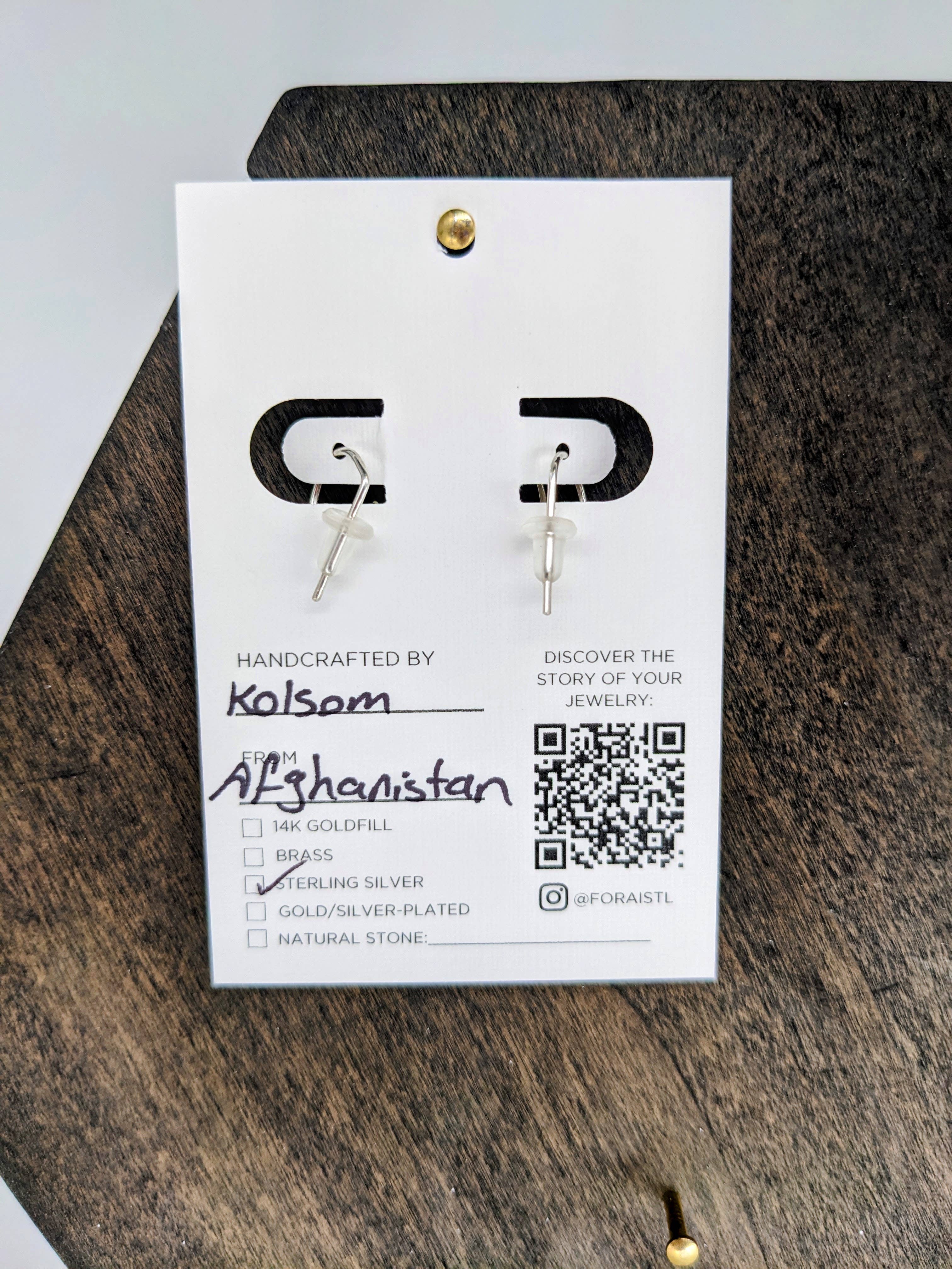 Forai - Wholesale Huggie Earrings - Journey of Hope Huggie Earrings in Sterling Silver3