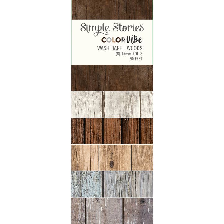 Color Vibe Washi Tape - Woods for wholesale by Simple Stories