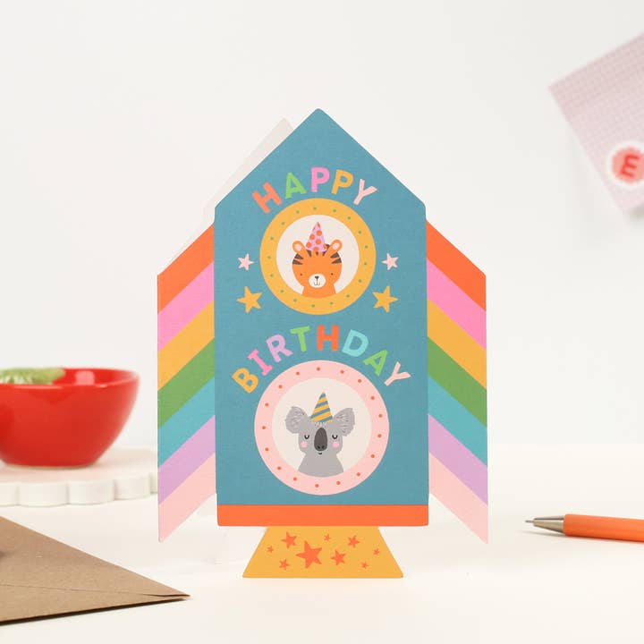Mifkins - Wholesale Birthday Card - Rocket Birthday Card7