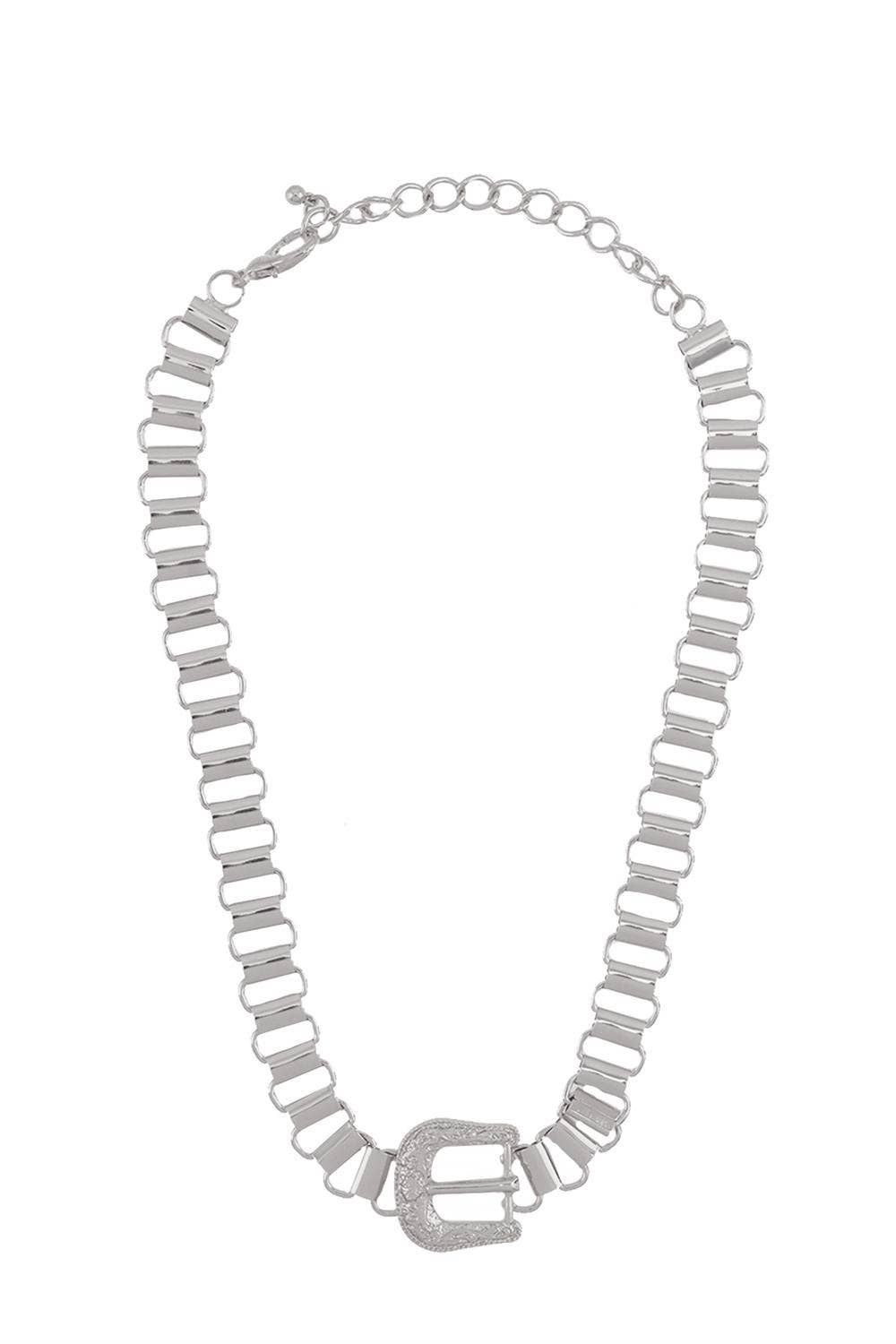 anbfashion - Vendita all'ingrosso Collana con ciondolo/pendaglio - COLLANA CON CATENA E FIBBIA WESTERN 186873