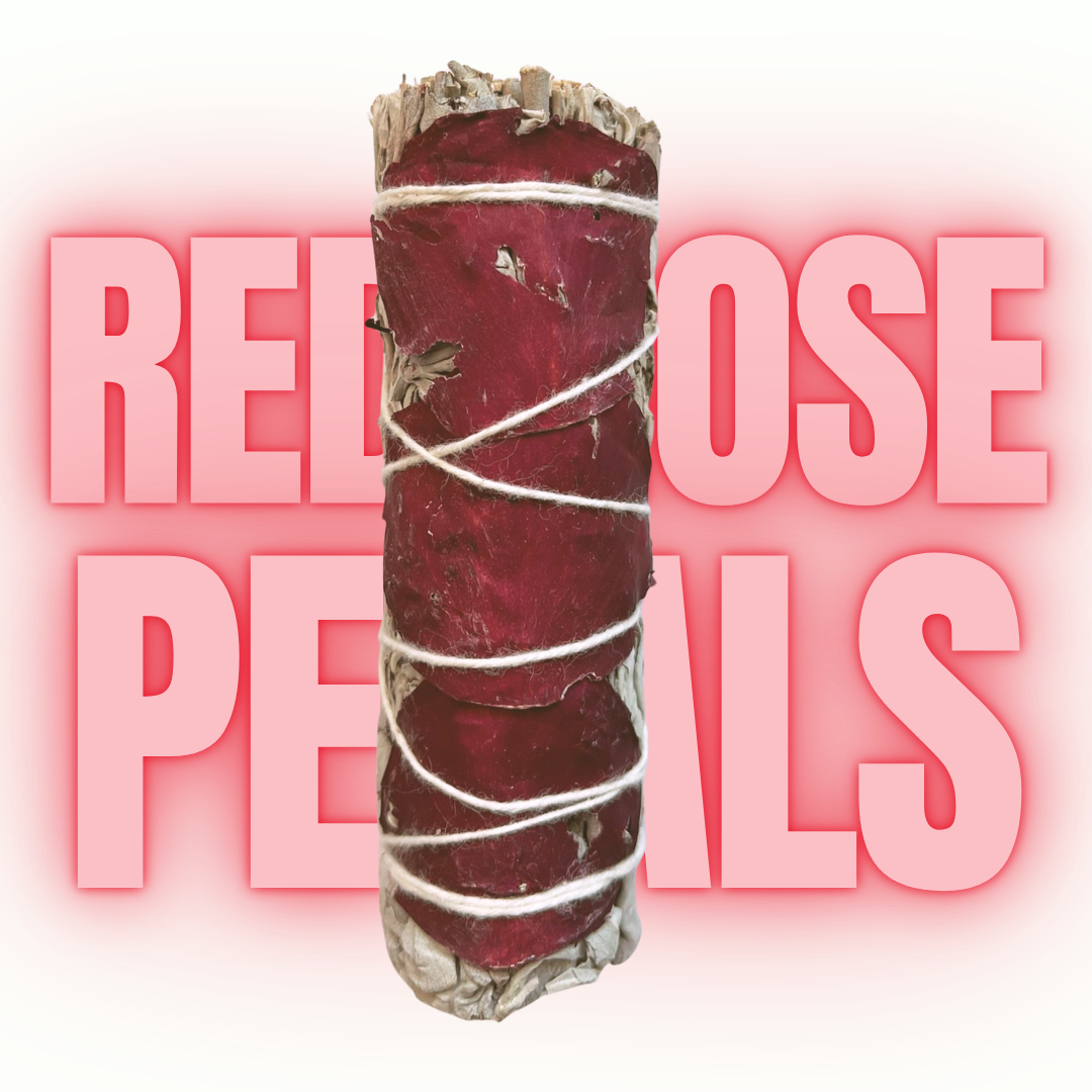 Third Eye Sage - Wholesale Sage Bundle - Wholesale 4″ Blue Sage & Red Rose Petals Smudge Sticks – Bulk Cleansing & Aromatherapy Bundles for Serenity1