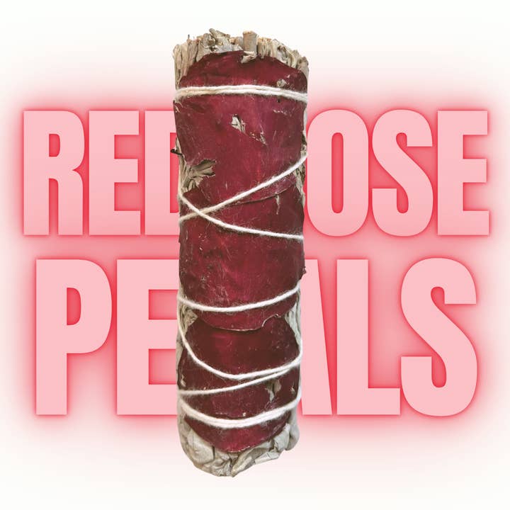 Third Eye Sage - Wholesale Sage Bundle - Wholesale 4″ Blue Sage & Red Rose Petals Smudge Sticks – Bulk Cleansing & Aromatherapy Bundles for Serenity1