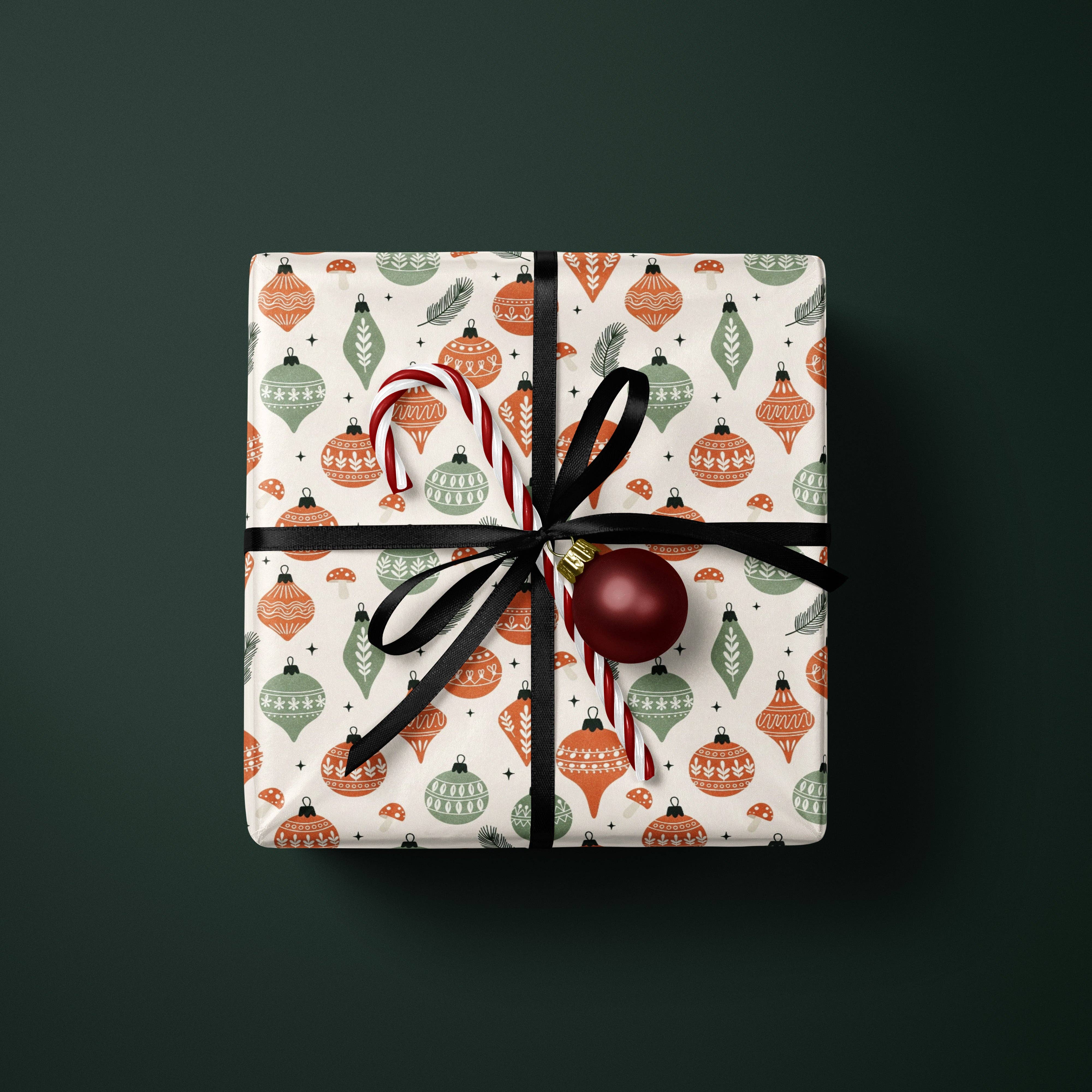 MagicMerchEmporium - Wholesale Wrapping Paper Roll - Retro Holiday Wrapping Paper2