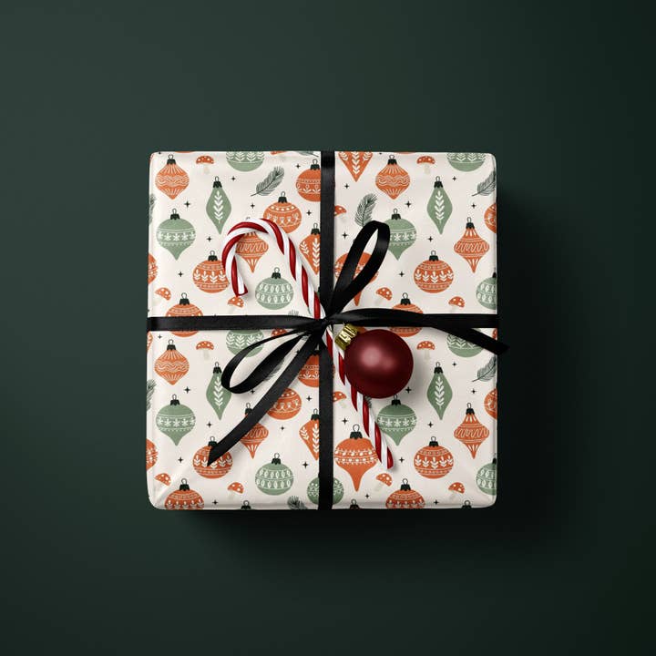 MagicMerchEmporium - Wholesale Wrapping Paper Roll - Retro Holiday Wrapping Paper2