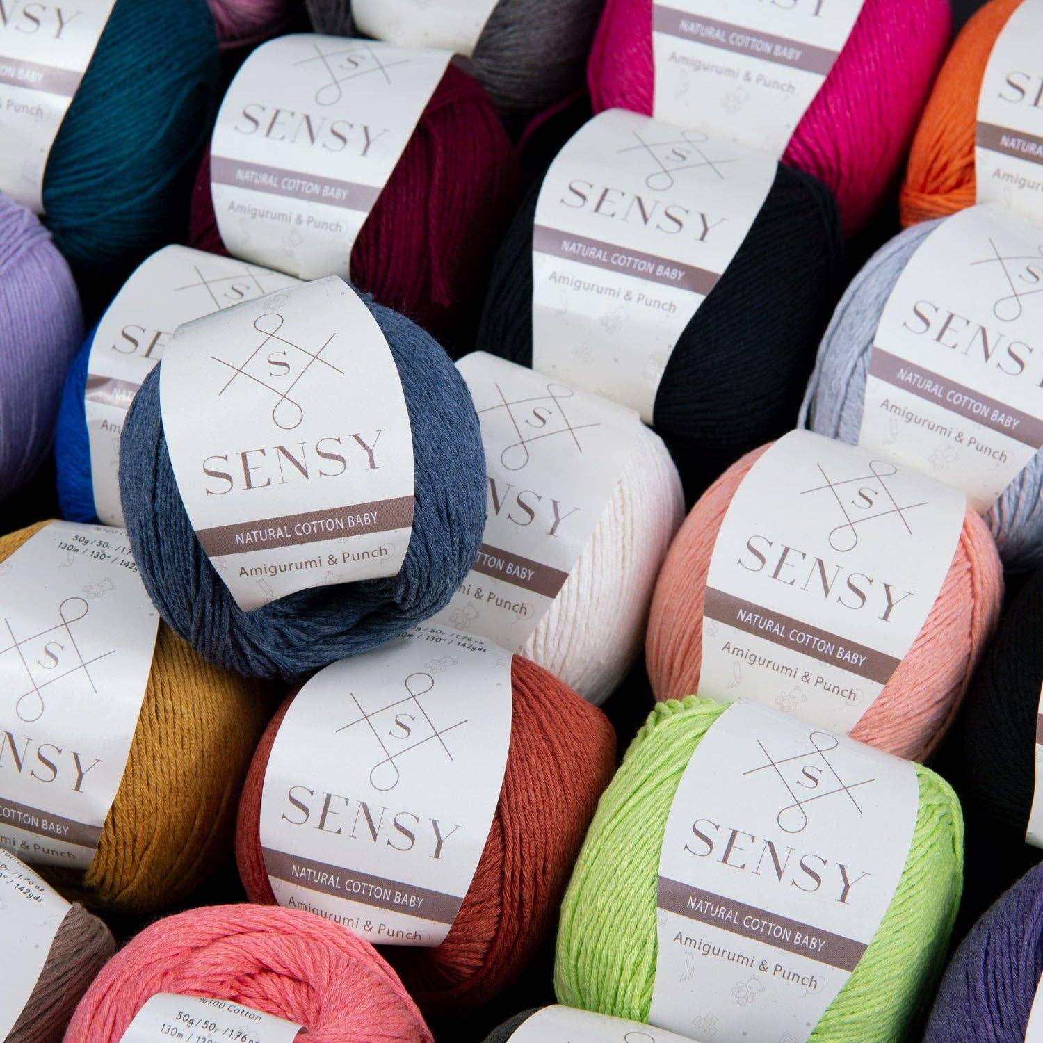 Sensy - Wholesale Yarn - Sensy Premium 100% Soft Cotton Yarn for Amigurumi Knitting a74