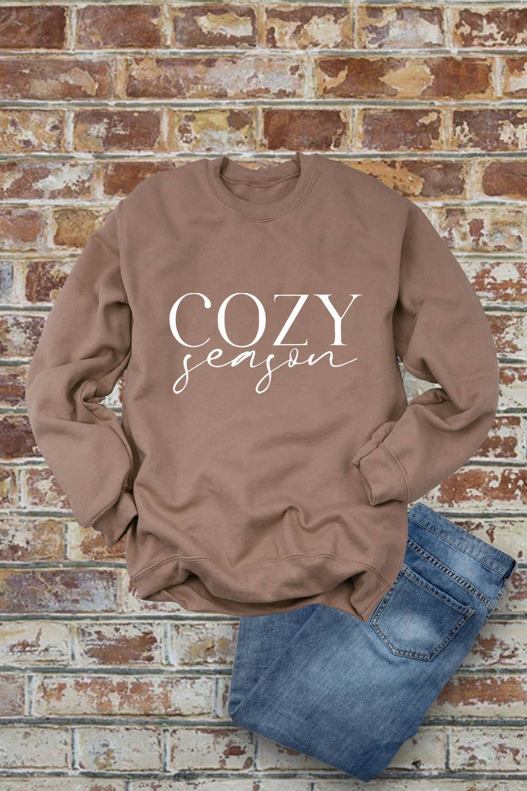 Top Avenue - Wholesale Graphic Sweatshirt - Women's - Cozy Season, Christmas,  Unisex Crew-Neck FLEECE Sweatshirt8