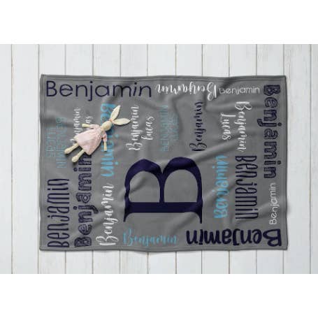 Personalized Name Blanket, Baby Blanket, name initial custom and other Purchase wholesale custom printed fleece blankets. Free returns & net 60 terms on Faire trending on Faire.