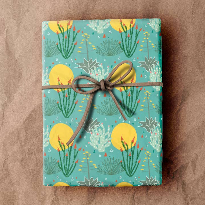 Mother of the Moon - Wholesale Flat Wrap - Ocotillo Wrapping Paper Sheet1