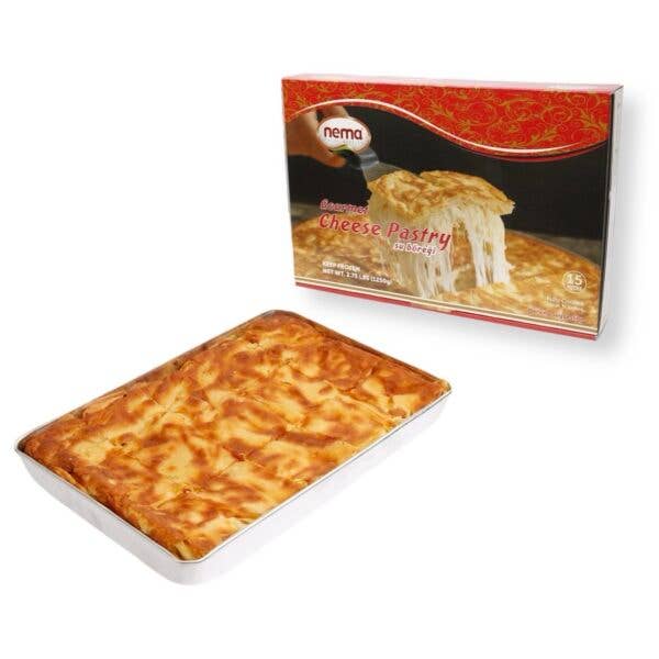 America Halal Three Cheese Pastry (5 x 2.75 lb trays) for wholesale by AKTIM Enterprise LLC