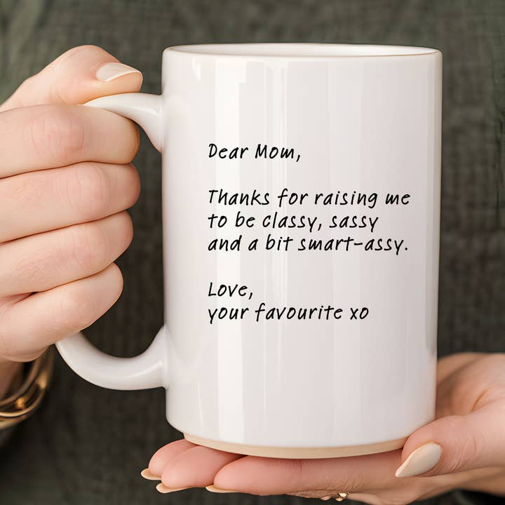 Liebe Mama...| 15oz Keramiktasse für den Großhandel von Rustic Avenue