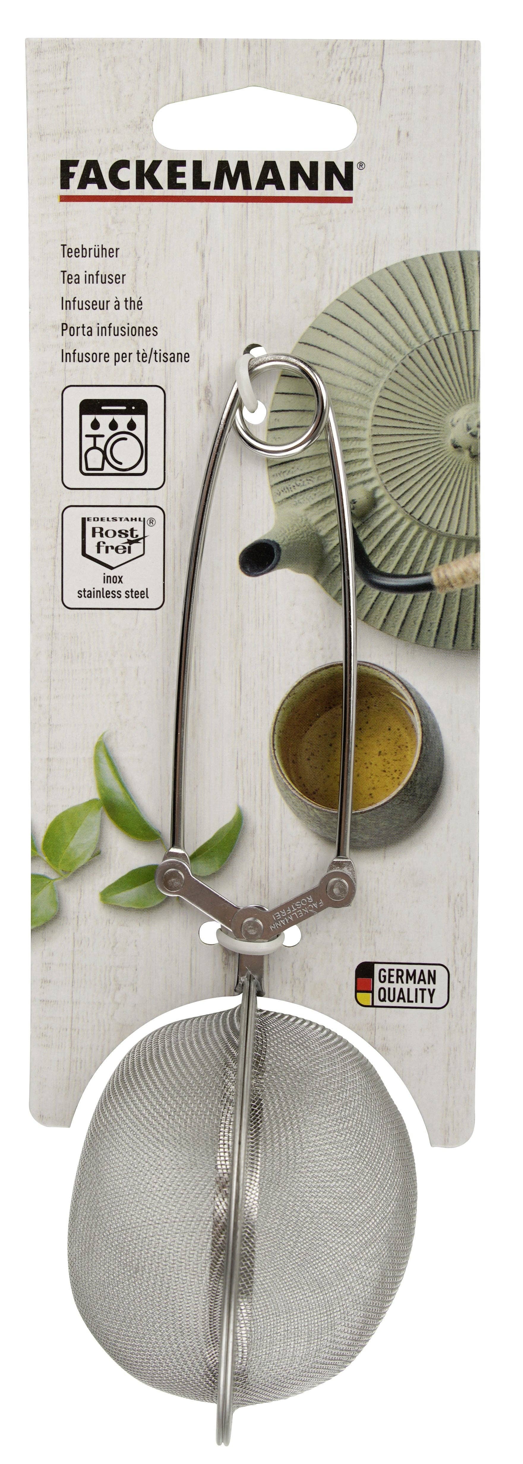 Fackelmann – wholesale Tea strainer/infuser – Fackelmann 18,5 cm stainless steel tea tong type tea infuser1