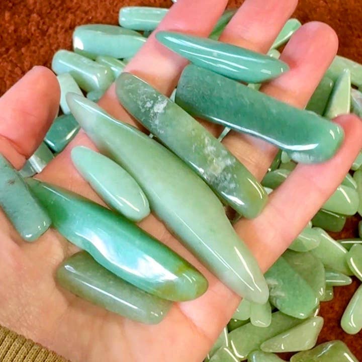 Elf Kendal Hippies - Wholesale Spiritual Stone/Crystal - Green aventurine witch finger 2-4cm gemstone fingers by elf1